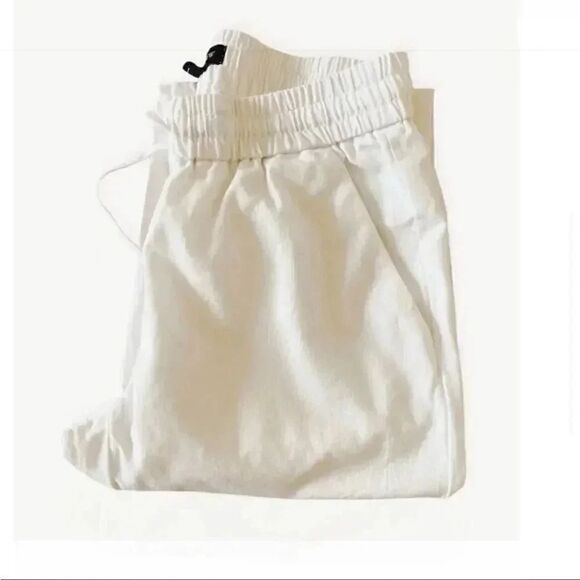 J. Crew Tie-waist  Roll Cuffs White Womens Pants SZ 0 - Picture 6 of 9